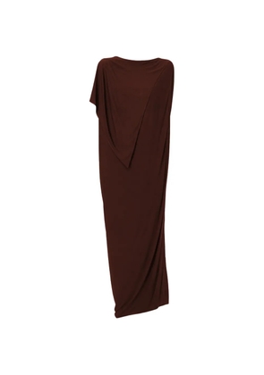 Fabiana Filippi draped evening dress - Brown