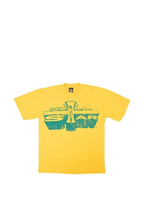 HELLSTAR graphic-print crew-neck T-shirt - Yellow
