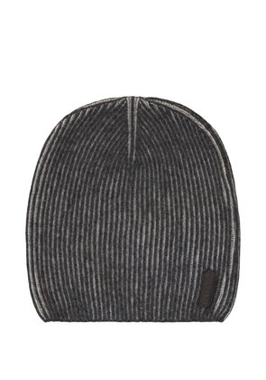 Moorer knitted beanie hat - Grey