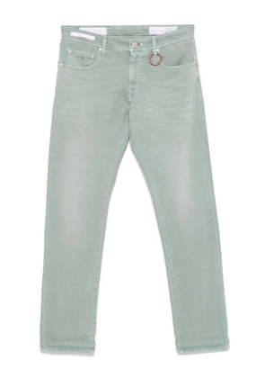 Sartoria Tramarossa logo-patch trousers - Green