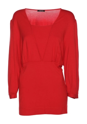 ELENA MIRO` long-sleeve blouse - Red