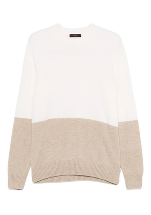 Zanone two-tone sweater - White