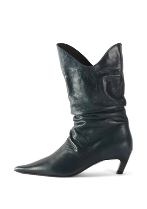 Rejina Pyo slouchy leather boots - Blue