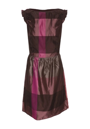 Burberry Pre-Owned check-print dress - Brown
