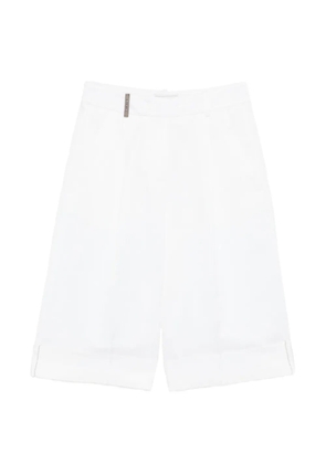 Peserico cuffed shorts - White