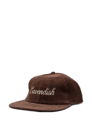 Cavendish corduroy logo cap - Brown