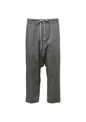 Rick Owens drawstring-waist cropped trousers - Grey
