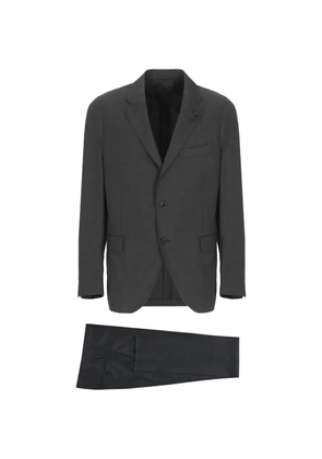 Lardini flower-button suit - Grey