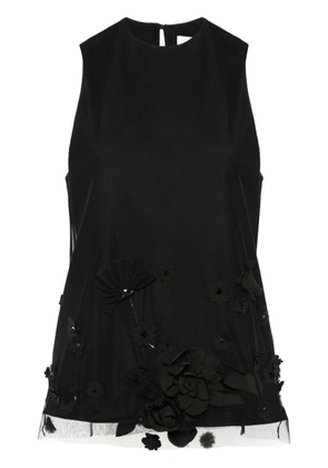 Viktor & Rolf floral-embroidery blouse - Black