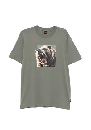 BOSS Dobermann bear-graphic T-shirt - Green