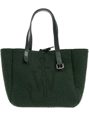 JW Anderson embossed-logo tote bag - Green