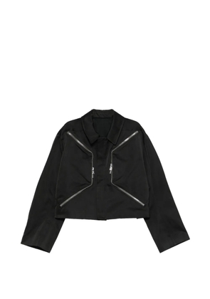 Rick Owens zip-up shirt jacket - Black