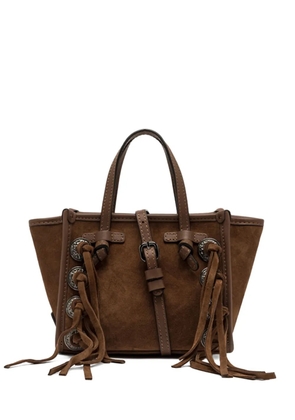 GIANNI CHIARINI Miss Marcella suede fringed tote bag - Brown