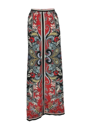 Etro Pre-Owned paisley-print maxi skirt - Red
