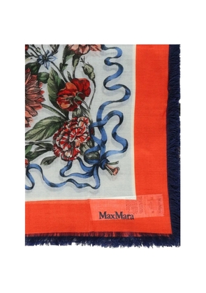 Max Mara patterned fringed scarf - Neutrals