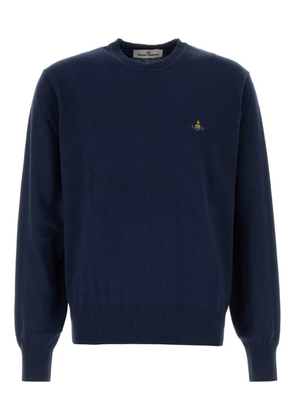 Vivienne Westwood Alex orb-embellished cotton-cashmere sweater - Blue
