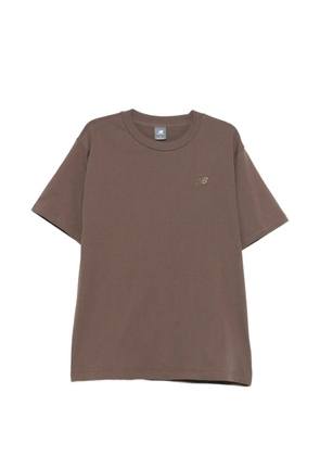 New Balance logo-detail T-shirt - Brown