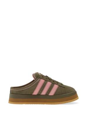 adidas Campus 00s three-stripes platform-sole slippers - Green