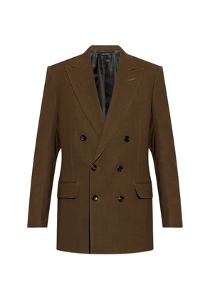 TOM FORD double-breasted blazer - Brown