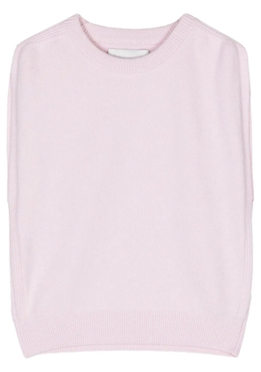 SA SU PHI fine-knit cashmere vest - Pink