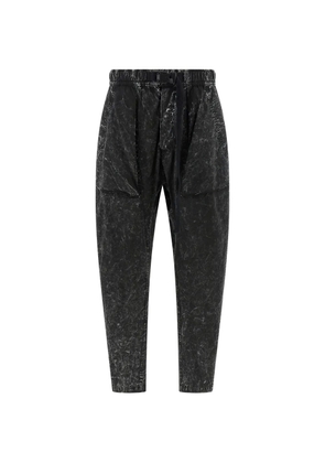 Thom Krom 32 marble-effect trousers - Black