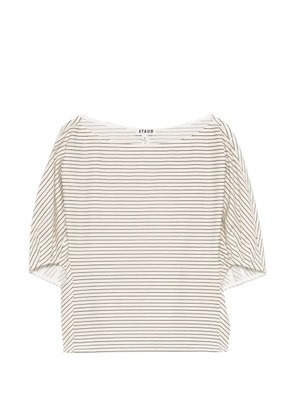 STAUD Didi striped top - Neutrals