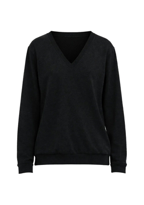 Tibi trompe loeil v-neck top - Black