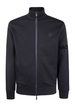 Moncler logo-detail zip-up sweatshirt - Black