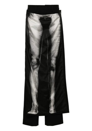 Jean Paul Gaultier The Body Marinière trousers - Black