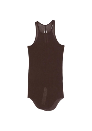 Rick Owens ribbed-knit tank top - Brown