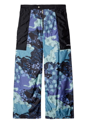 Off-White Samurai camouflage cargo trousers - Blue