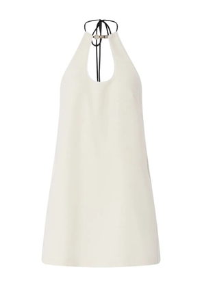 PINKO Inkognito halterneck-tie mini dress - White