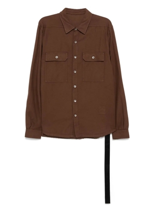 Rick Owens DRKSHDW cotton shirt - Brown