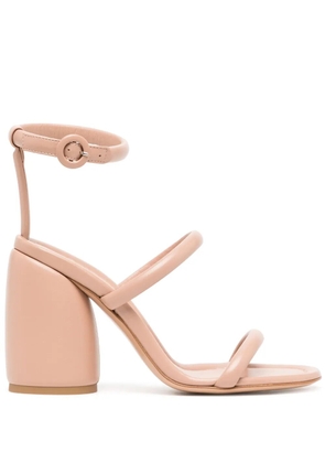 Gianvito Rossi 100mm block-heel strappy sandals - Pink