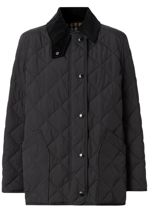 Burberry diamond quilted thermoregulated barn jacket - Black