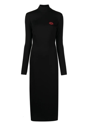 David Koma open-back jersey midi dress - Black