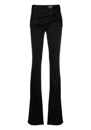 Versace x Dua Lipa knotted flared trousers - Black