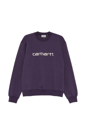 Carhartt WIP logo-detail crew-neck sweatshirt - Purple