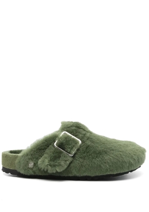 Birkenstock Boston 1774 shearling slippers - Green