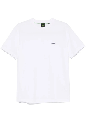 BOSS logo-tape T-shirt - White