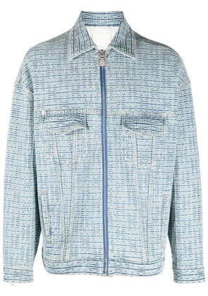 Givenchy 4G-embossed denim jacket - Blue