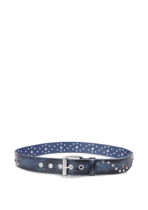 OUR LEGACY Vortex leather belt - Blue