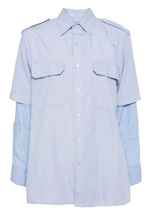 PROTOTYPES layered long-sleeve shirt - Blue