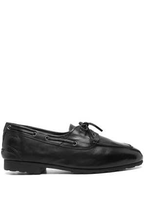 Bally leather boat shoes - Black