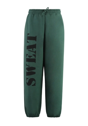 VETEMENTS logo-print track pants - Green