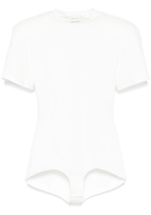 Magda Butrym fine-ribbed bodysuit - White