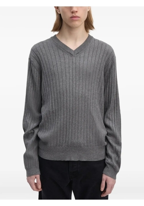 Another Aspect ribbed V-neck sweater - Grey