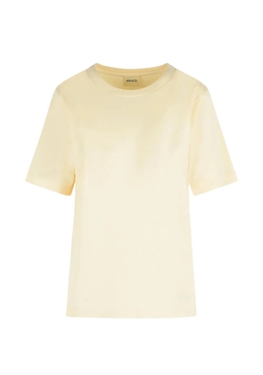 KHAITE Allen silk T-shirt - Neutrals