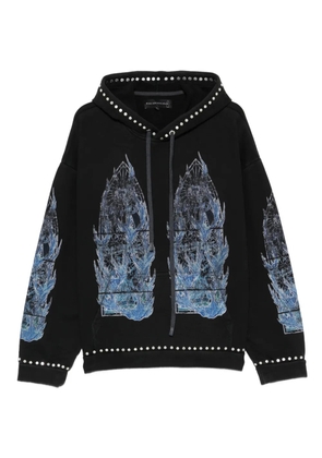 Who Decides War graphic-print hoodie - Black