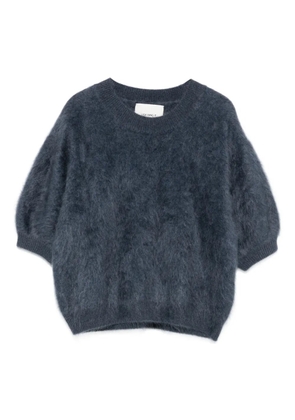 Lisa Yang puff-sleeve cashmere sweater - Blue